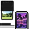 thumbnail image 1 of FUIALDOLG RV Door Window Shade Cover, Purple Hawaii Palm Tree Pattern Sun Blackout Fabric for UV Rays Protection for Camper Privacy Entrance (17.3x26 inch), 1 of 7