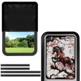 thumbnail image 1 of FUIALDOLG RV Door Window Shade, Foldable RV Blackout Window Cover, UV Rays Protection Camper Trailer Screen Door Protector, Hook and Loop Fastener (Plum Blossom Horse), 1 of 7