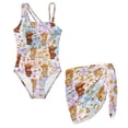 thumbnail image 1 of FUIALDOLG Rainbow Tie Dye Swimwear Set for Girl Age 7-18,Western Horse Swimsuits Teenager Girl Adjustable Spaghetti Strap Swimwear with Mesh Cover Up Skirt Kids Swimming Costume for Surfing,7-8Y, 1 of 7