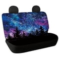 thumbnail image 1 of FUIALDOLG Rear Bench Car Seat Covers with Galaxy Forest Print, Elastic Bottom Dustproof Stretch Covers, 2 Pack for Sedan Auto Interior, 1 of 4