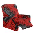 thumbnail image 1 of FUIALDOLG Red Polynesian Decor Recliner Chair Cover, 4-Pieces Stretch Recliner Covers for Reclining Couches Washable Reclining Chair Slipcover Furniture Protector for Living Room, 1 of 7