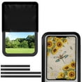 thumbnail image 1 of FUIALDOLG Rv Door Window Shade, Half-Fold Design Camper Sun Shade Windshield Blackout Cover, Yellow Sunflower Dragonfly RV Accessories Fits for Interior Door Window 17.3 x 26 inch, 1 of 7