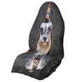thumbnail image 1 of FUIALDOLG Schnauzer Dog Print Terry Cloth Car Seat Cover, Sweat Proof Waterproof Non Slip Towel Protector, for Cars Trucks SUVs and Sedans, 1 of 7