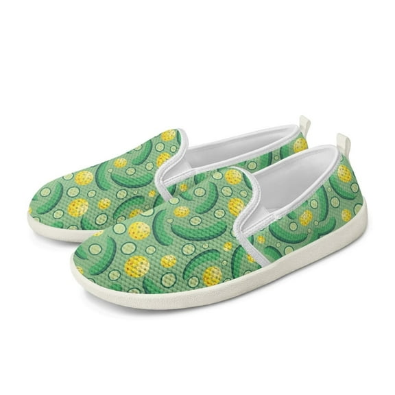 FUIALDOLG Slip On Casual Loafers Lightweight Comfort Sneaker Ballet Flats for Women Soft Slip On Flat Shoes Knit Round Toe Work Flat Mesh Woman Walking Shoes