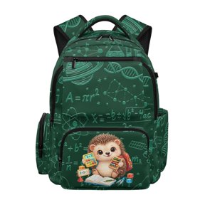 FUIALDOLG Sloth Science Print Durable Kids Bookbag for Back to School Travel, Large Capacity Breathable 600D Polyester Kids Backpack