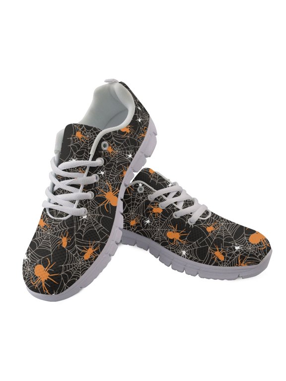 Spider and Web Breathable Running Shoes for Women, Mesh Womens Athletic Walking Sneakers Running Shoes Sports Trainers for Gym