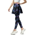 thumbnail image 1 of FUIALDOLG Tennis Skirt with Leggings for Women Lady Blue Flower Hummingbirds Leggings with Skirts High Waist Pleated Athletic Skirt Ladies Golf Tight Running Skirted Leggings,Tennis Clothing,Size XS, 1 of 7