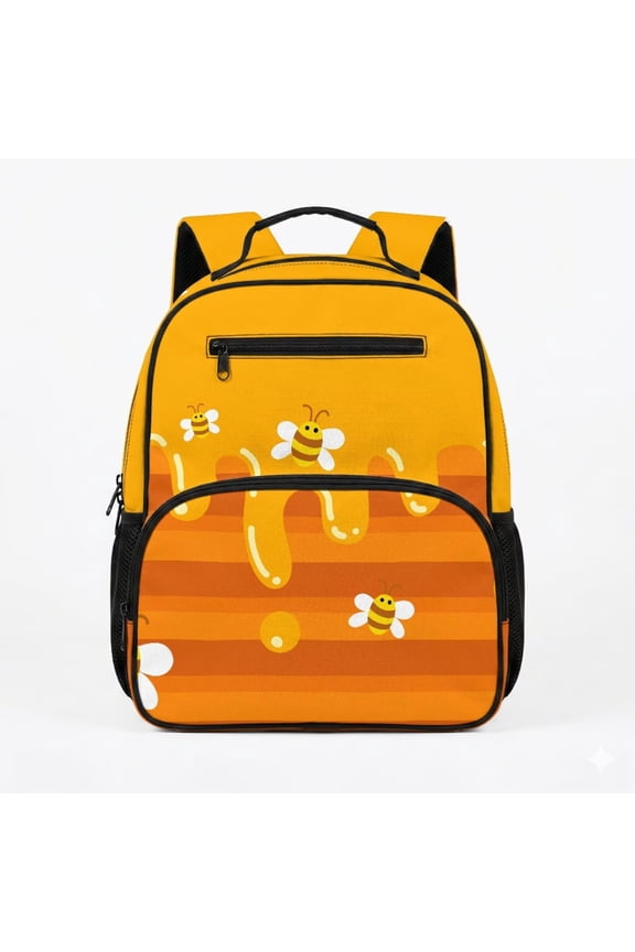Toddler Backpack Bee Honey Drip for Boy Girl Age 4, Preschool Kindergarten Mini Bag, Waterproof Large Capacity Daypack for School