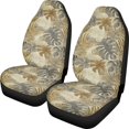 thumbnail image 1 of FUIALDOLG Tropical Leaf Vehicle Seat Covers, Pack of 2 Breathable Polyester Front Seat Cover for Sedan and SUV Auto Interior, 1 of 11