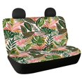 thumbnail image 1 of FUIALDOLG Tropical Leaves Rear Bench Seat Covers with SUV Sedan, Comfortable Dustproof Stretch Waterproof Back Seat Protectors (2 Pack), 1 of 7