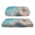 thumbnail image 1 of FUIALDOLG Univesal Golf Cart Seat Protector Set for Club Car Precedent Seats Ocean Beach Starfish Print Washable Golf Cart Bench Seat Covers for Women Men Easy to Install, 1 of 8