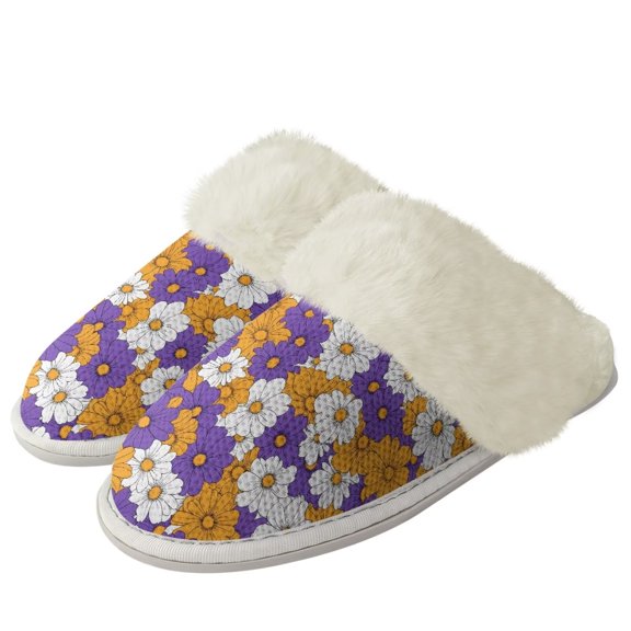 FUIALDOLG Valentine's Day Shoes Women's Indoor Bedroom Slipper Gift for Women House Shoe with Anti-Skid Rubber Sole for Ladies