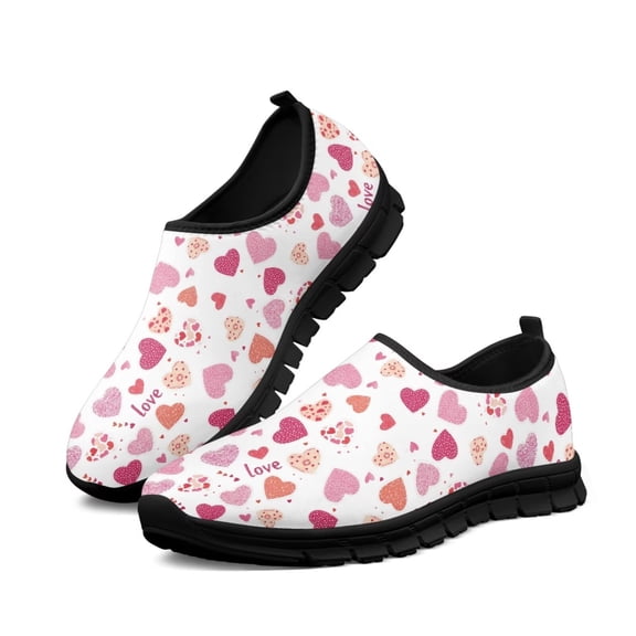 FUIALDOLG Valentine's day Loafers for Women dressy Slip on Wedge Penny Loafers Comfortable Thick Soft Platform Arch Support Casual Walking Shoes Platform Sneaker Nursing Shoes