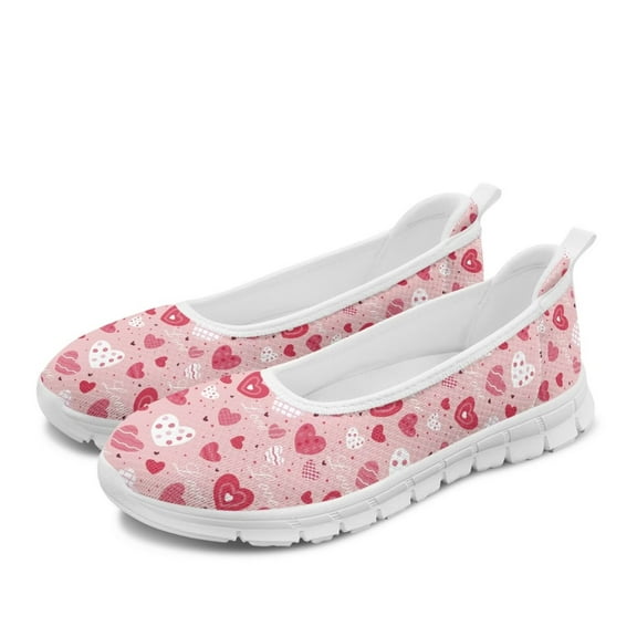 FUIALDOLG Valentine's day Loafers for Women Business Casual Shoes Comfortable Lightweight Penny Loafers Slip On Work Flats