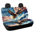 thumbnail image 1 of FUIALDOLG Watercolor Eagle Back Seat Covers with SUV Car, Dustproof Easy to Install Rear Bench Seat Cover(2 Piece), 1 of 7