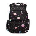 thumbnail image 1 of FUIALDOLG Watercolor Galaxy & Celestial Pattern Compartments School Bag for Hiking Daily, Multi-Pocket Large Capacity 600D Polyester Multi-pocket Bookbag, 1 of 9