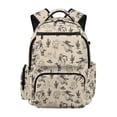 thumbnail image 1 of FUIALDOLG Western Cowboy Pattern Bookbag with Padded, Waterproof Breathable 17 Inch Teen Girls Backpack for Elementary School Travel, 1 of 10