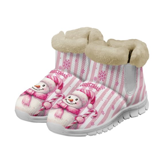 FUIALDOLG Winter Boots For Women Snow: Non Slip Winter Boot Ankle Outdoor Comfortable Resistant Flat Booties