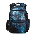 thumbnail image 1 of FUIALDOLG Wolf Pattern Design School Backpack with Multiple Pockets Water Resistant School Bag, Durable 17 Inch Book Bag for Middle School Daily Use Travel, 1 of 10