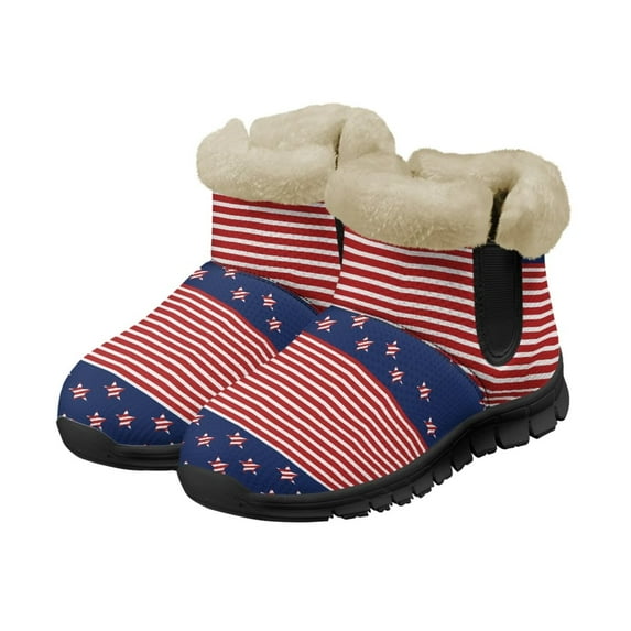 FUIALDOLG Women Ankle Boots Waterproof Outdoor Booties Fur Lined Winter Snow Boots Comfortable Shoes for Women