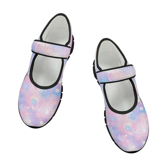 FUIALDOLG Women Classic Round Closed Toe Mary Jane Flats Platform Adjustable Single Ankle Strap Buckle Comfy Shoes