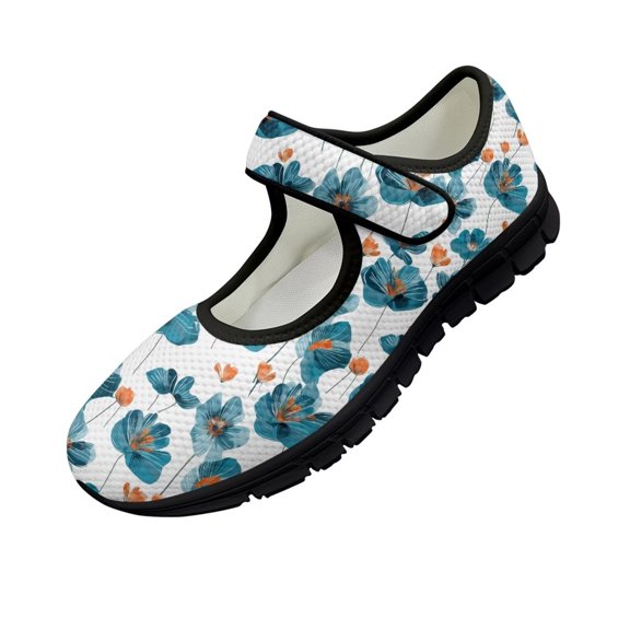 FUIALDOLG Women Classic Round Closed Toe Mary Jane Flats Platform Adjustable Single Ankle Strap Buckle Comfy Shoes