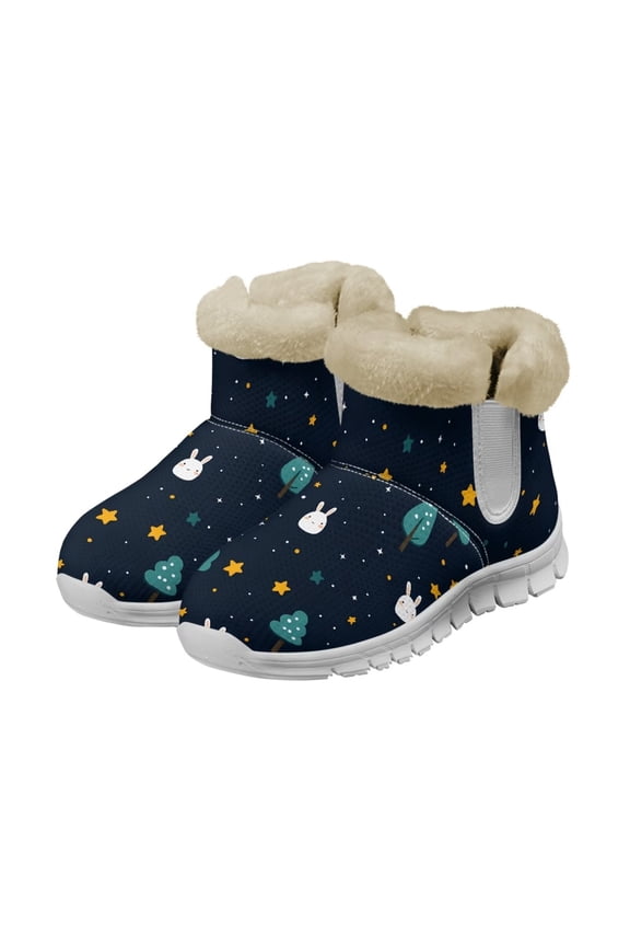 Women Snow Boots Waterproof Warm Fur Winter Boots Comfortable Non Slip Outdoor Walking Booties Slip On Lightweight Womens Boots