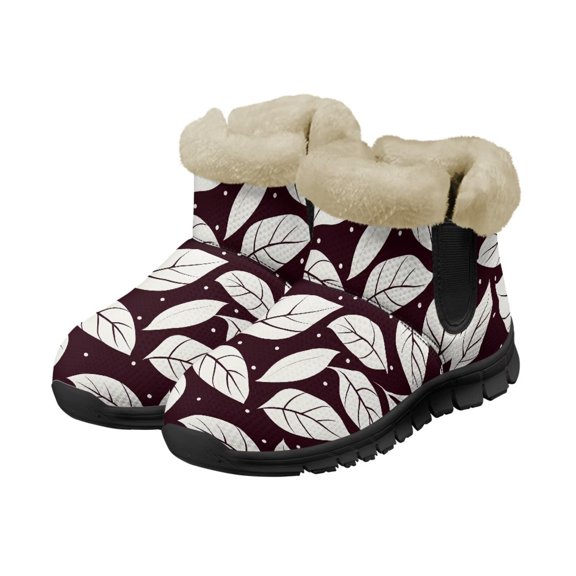 FUIALDOLG Women Winter Snow Boots Waterproof Walking Booties Non Slip Fur Lined Warm Outdoor Ankle Short Boot Neoprene Hunting Boot