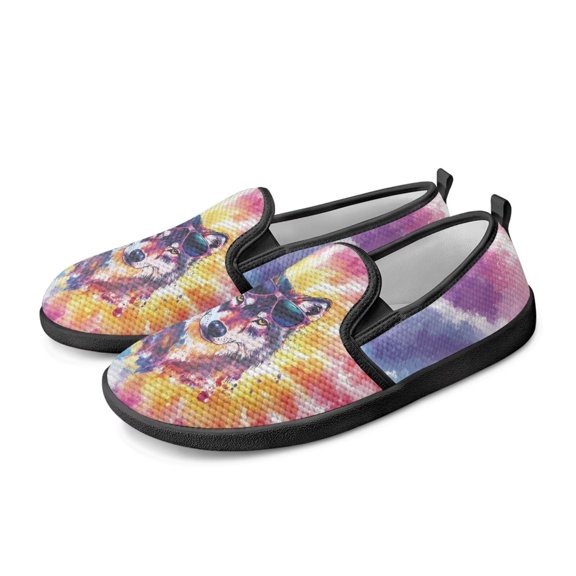 FUIALDOLG Women’s Ballet Flat Shoes Knit Dress Shoes Round Toe Slip On Ballerina Walking Flats Shoes for Woman