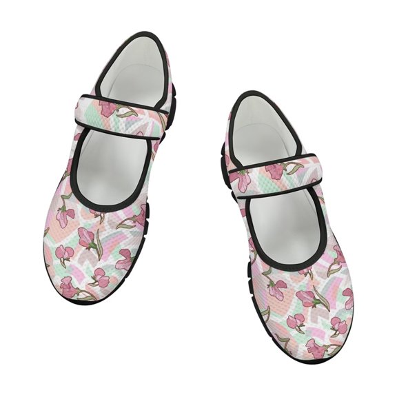 FUIALDOLG Women's Comfortable Working Nurse Shoes Non-Slip Adjustable Breathable Walking Buffer Fitness Casual Nursing Orthotic Lightweight Shoes