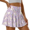 thumbnail image 1 of FUIALDOLG Women's Cute Rabbit Tennis Skirt with Short High Waisted Athletic Skorts for Lady Happy Easter Day Costume Mini Skirt Womens Rabbit Pattern Golf Skort with Pocket Workout Pickleball,L, 1 of 8