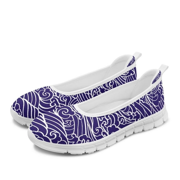 FUIALDOLG Women's Dress Flats Ballet Low Wedge Round Toe Comfortable Dress Shoes for Women