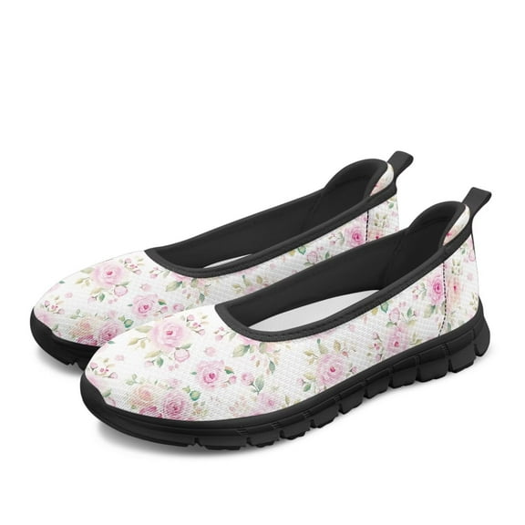 CHAQLIN Women's Dress Flats Ballet Low Wedge Round Toe Comfortable Dress Shoes for Women