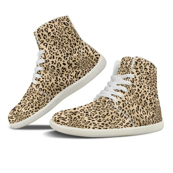 FUIALDOLG Women's Fashion Sneakers Lightweight Leopard Print Athletic Travel Skate Shoes