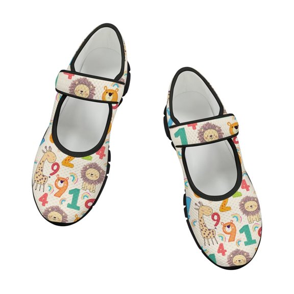 FUIALDOLG Women's Fashionable Flat Shoes, Comfortable Lightweight Non Slip Single Shoes, Casual Buckle Walking Shoes