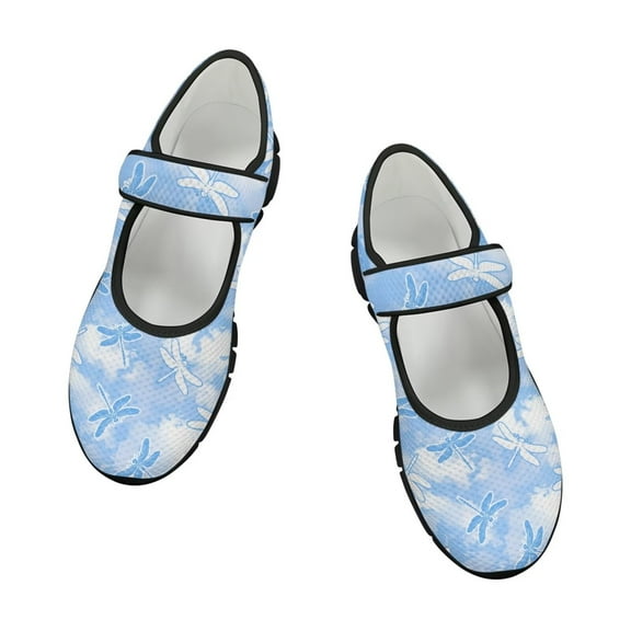 FUIALDOLG Women's Flats Mary Jane Ballet Flats for Women Classic Square Toe Women Shoes Dressy Comfort Ankle Strap Flats for Women