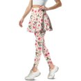thumbnail image 1 of FUIALDOLG Women's Hummingbirds Skirted Leggings with Pockets Lady Golden Flowers Tennis Skirt with Legging Full Length Yoga Pants Golf Skapri with Skirt Workout Outfits,Size M, 1 of 7