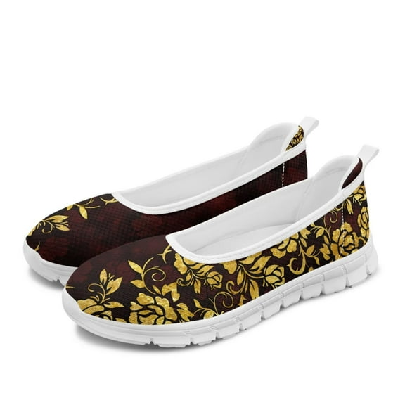 FUIALDOLG Women's Knitted Flat Shoes Lightweight Comfortable Loafers Women Footwear Slip On Casual Breathable Walking Shoes