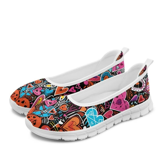 FUIALDOLG Women's Slip on Sneakers Non Slip Loafers Low Top Casual Tennis Shoes Workout Shoes for Women