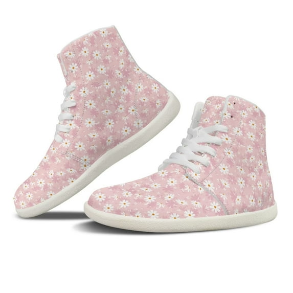 FUIALDOLG Women's Sneakers Classic Wide Toe Box Barefoot Shoes Fashion Printing Tennis Shoes