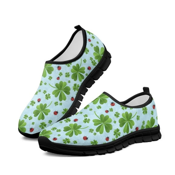 FUIALDOLG Women's St. Patrick's Day Slip on Shoes Lightweight Sneakers Loafers Low Top Casual Shoes for Women Dressy