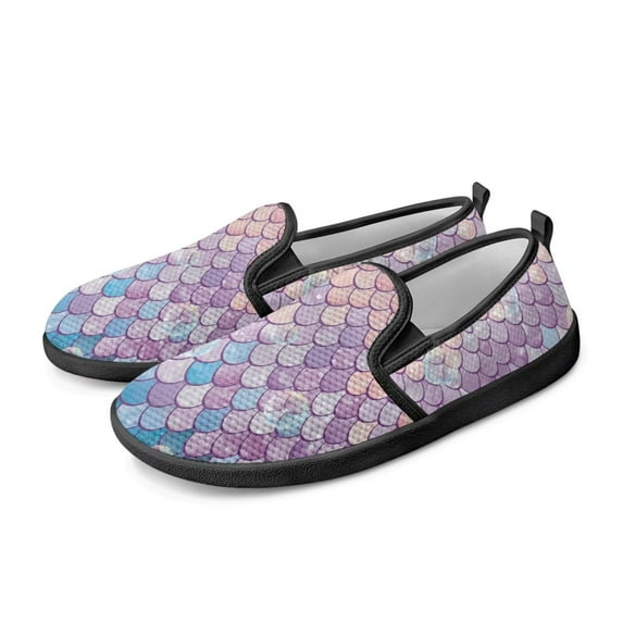 FUIALDOLG Women's Stylish Slip On Sneakers No Laces Elastic Low Top Sneakers Trendy Flats Comfortable Casual Walking Shoes