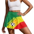 thumbnail image 1 of FUIALDOLG Women's Tennis Skirt with Shorts Senegal Football Athletic Skirts Womens A Line Mini Tennis Skirt with Pockets Lady Athletic Skorts Global Soccer Cup Outfits，M, 1 of 7