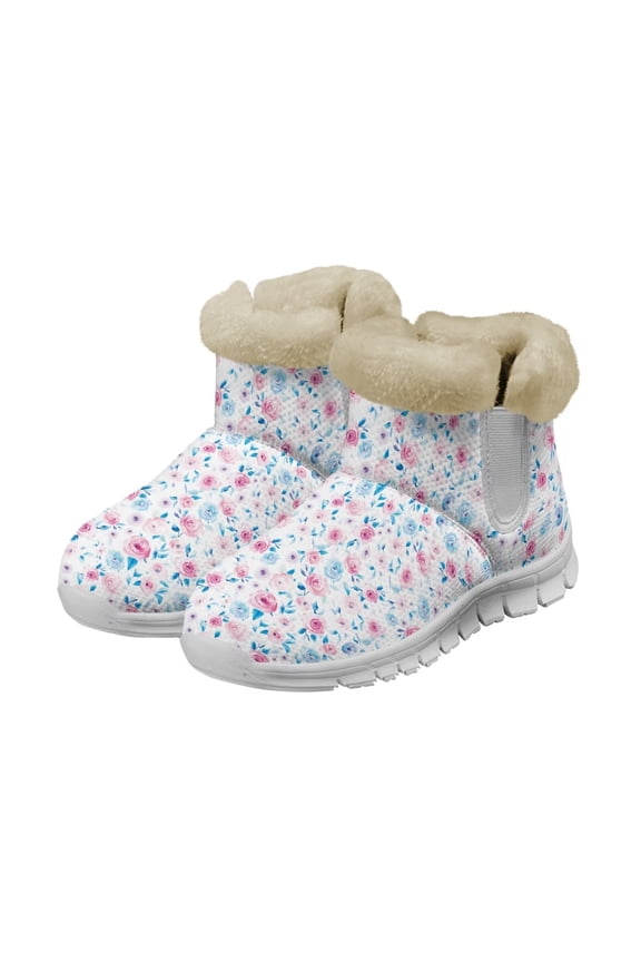 Women's Winter Snow Boots Faux Fur Waterproof Ankle Booties Ladies Comfortable Short Boots Outdoor Classic Flat Ankle Bootie
