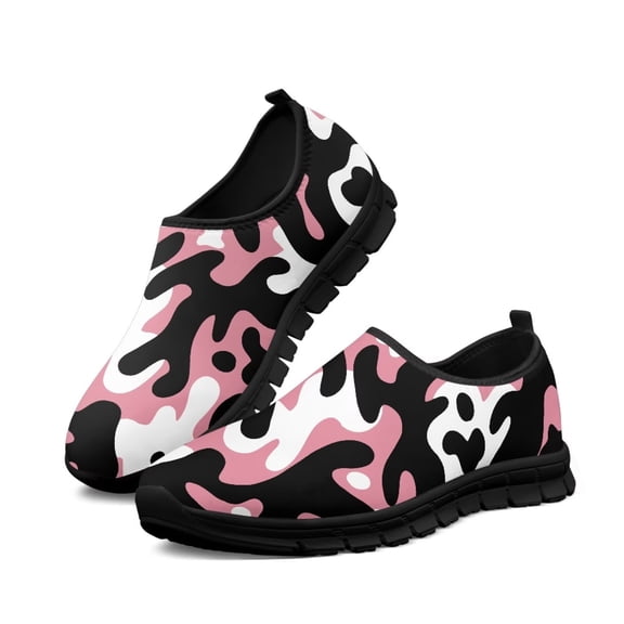 FUIALDOLG Womens Comfortable Womens Orthopedic Walking Shoes, Plantar Fasciitis Slip On Loafers for Arch Support, Orthotic Casual Breathable Slippers for Work Shopping