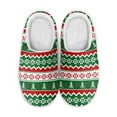 thumbnail image 1 of FUIALDOLG Womens Cute Slippers Fuzzy Slippers for Christmas Party Nordic Peace Slippers with Anti-Skid Sole, 1 of 9
