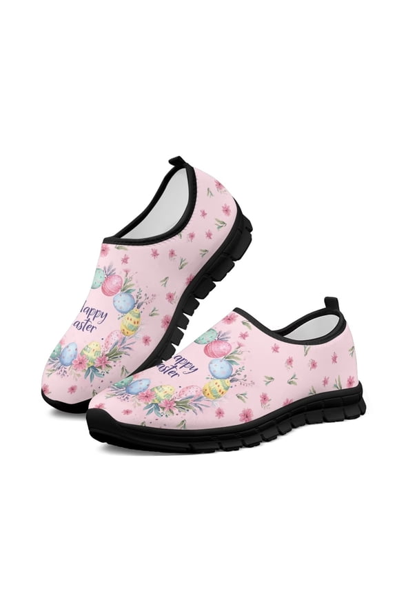 Womens Easter Orthopedic Slip On Loafers Walking Shoes with Arch Support Leisure Vintage Flat Walking Shoes for Foot and Heel Pain Relief