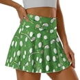 thumbnail image 1 of FUIALDOLG Womens Green Golf Skirts Stretchy Golf Pattern Athletic Skort with Pocket Summer Activewear Soft High Waisted Tennis Skirt Lady Casual Midi Skirts with Shorts for Beach,L, 1 of 8