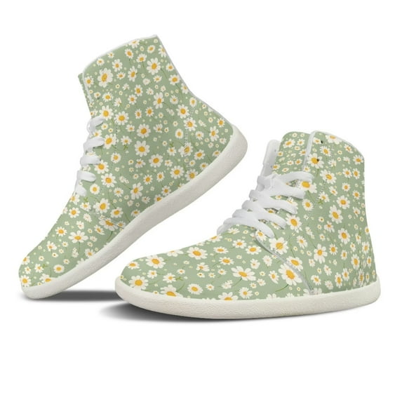 FUIALDOLG Womens High Top Sneakers PU Leather Running Shoes Non Slip Walking Athletic Tennis Shoes for Women Ankle Boots