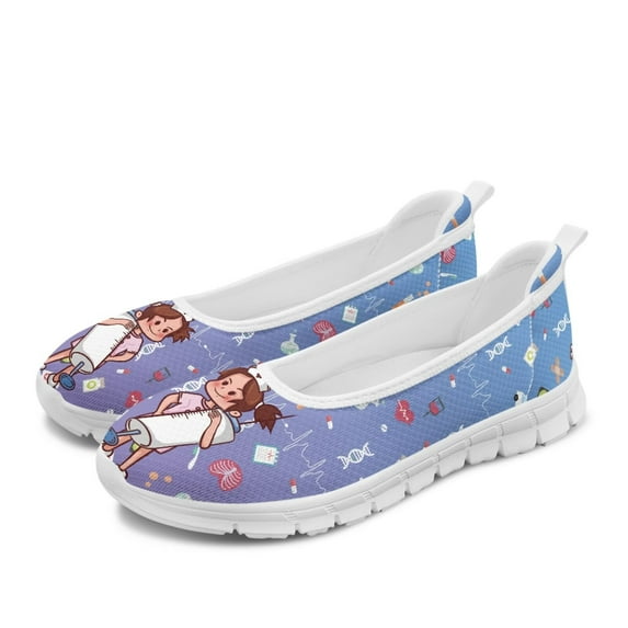 FUIALDOLG Womens Ladies Walking Shoes Slip On Lightweight Casual Tennis Sneakers Hands Free Slip-ins Clothes Shoes